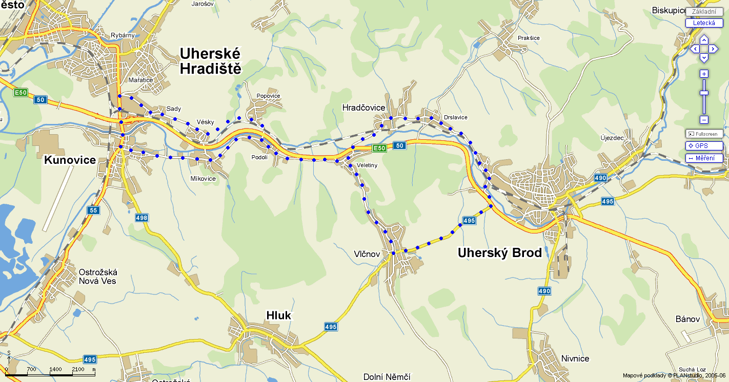 mapa trasy