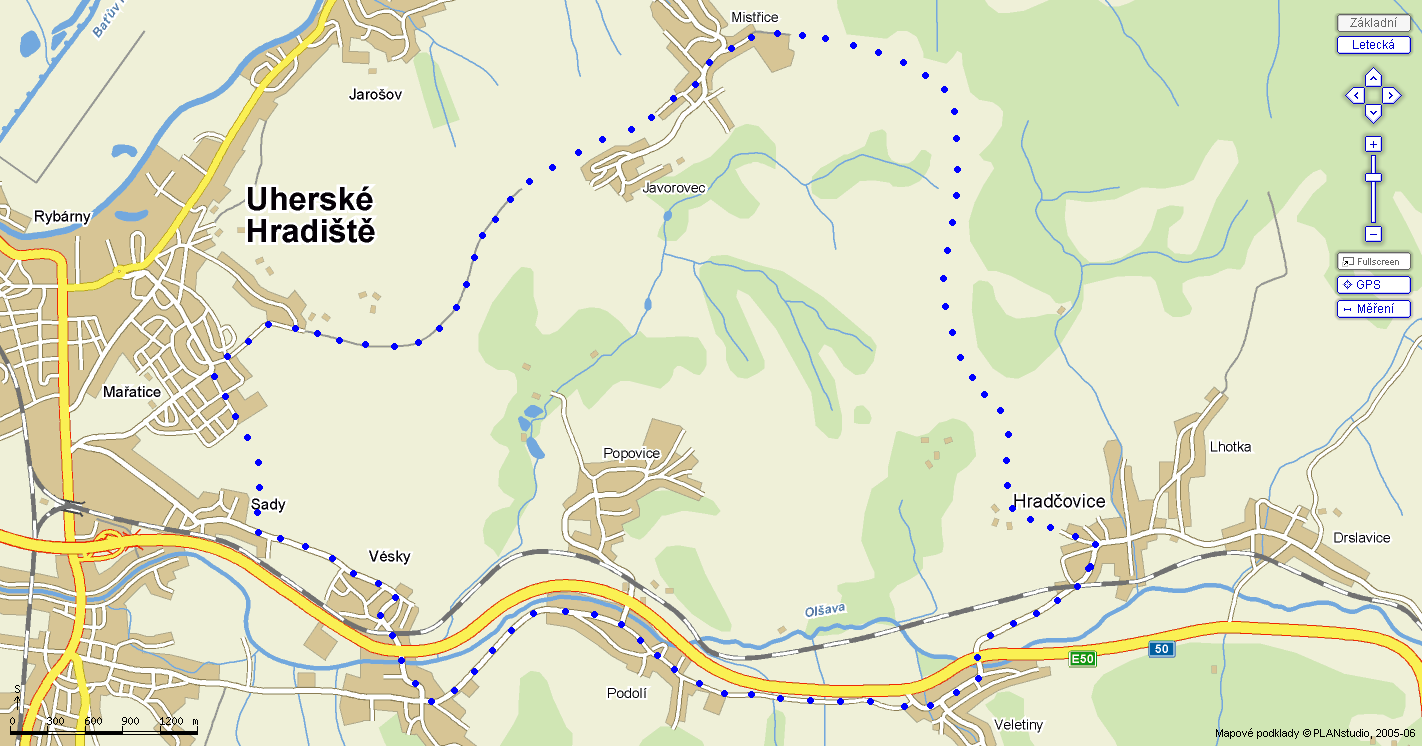 mapa trasy