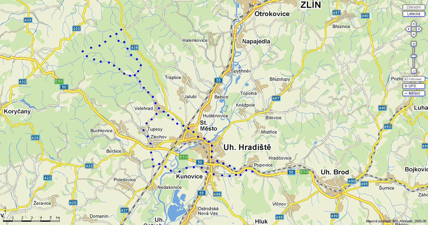mapa trasy